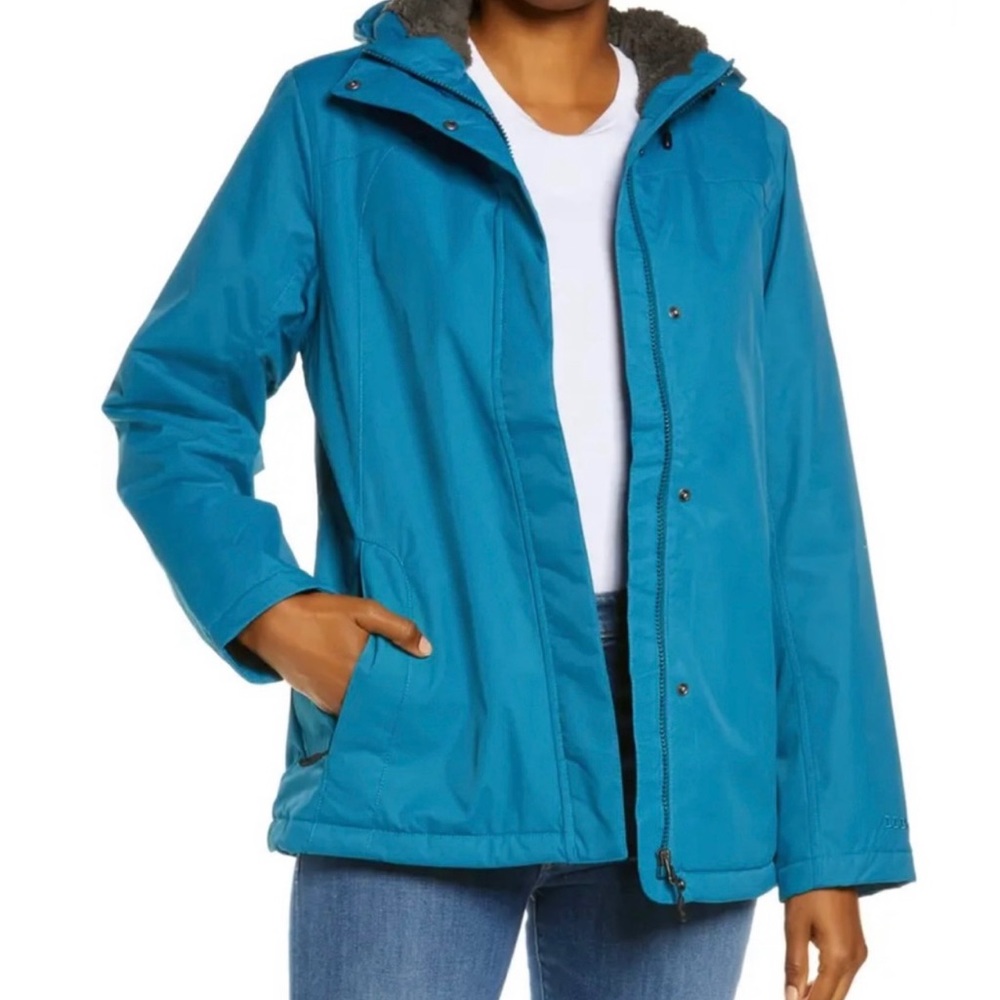 L.L. BEAN Teal Women's Winter Warmer hooded Jacket Sz M